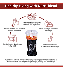 Nutri-blend BOLT-600W CKM Mixer with Chopper, Stronger & Swifter with Sipper Lid, 22000RPM 100% Full Copper Motor, 4 Unbreakable Jars, Sharper Steel Blades, Recipe Book by Chef Sanjeev Kapoor